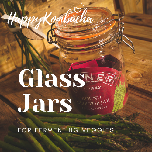 Glass jars for veg fermenting