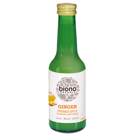 Organic pressed ginger juice-Biona-Ginger juice-200ml-Happykombucha