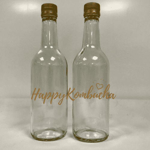 Glass 500ML Screw lid fermenting bottles (clear) freeshipping - Happy Kombucha
