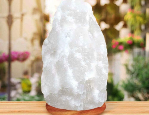 White Natural Shape salt lamp 4-6Kg large lamp freeshipping - Happy Kombucha
