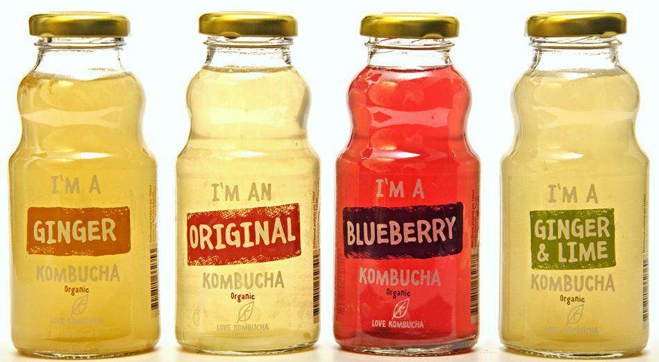 Mixed Flavours pack of Kombucha baby bottles 250 ml freeshipping - Happy Kombucha