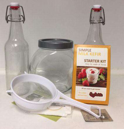 Simple Organic Dehydrated Milk kefir grains gift kit freeshipping - Happy Kombucha