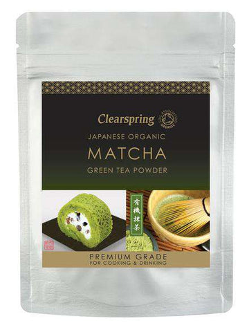 Clearspring Organic Sachet Powder Matcha Green Tea - Premium grade 40g freeshipping - Happy Kombucha