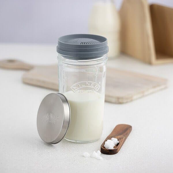 Glass kilner Milk kefir making kit Happy Kombucha