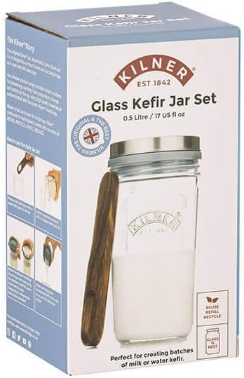 Glass kilner Milk kefir making kit Happy Kombucha