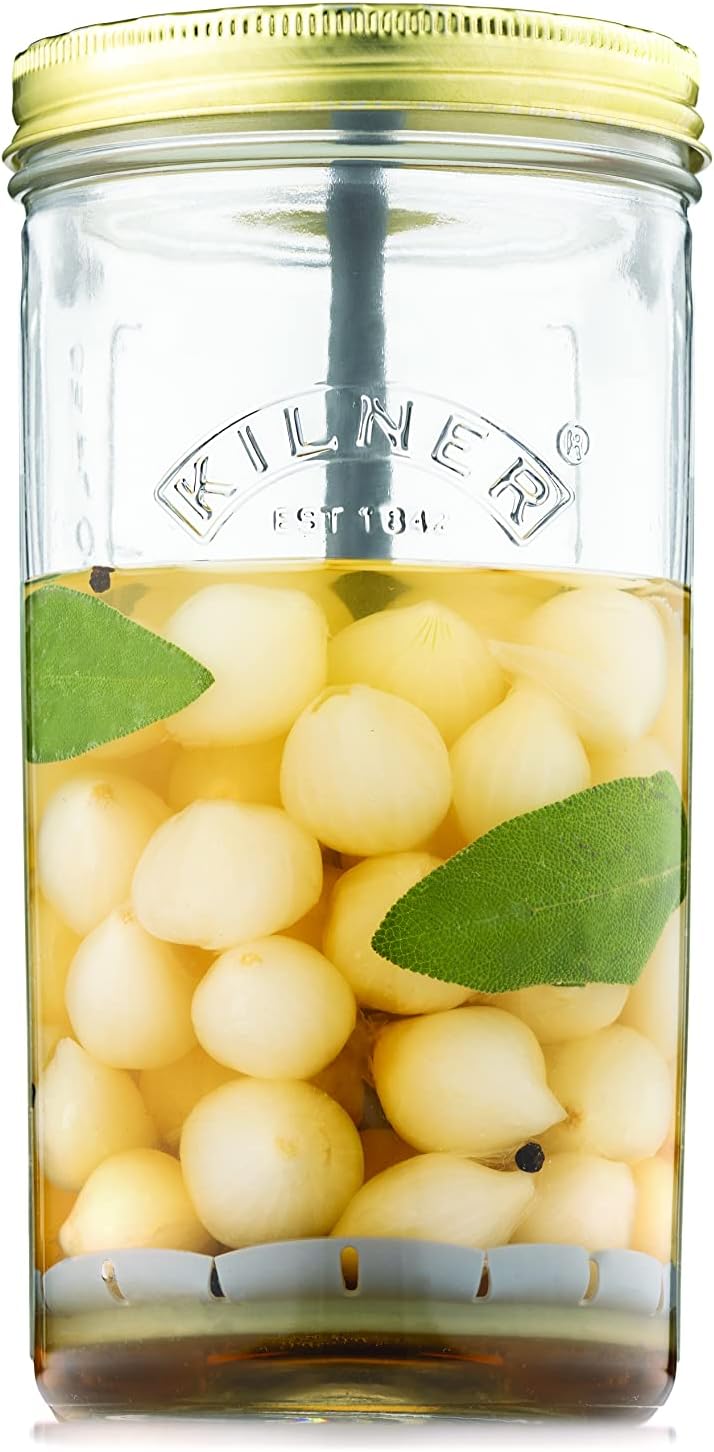 Kilner pickle jar with food-Happykombucha