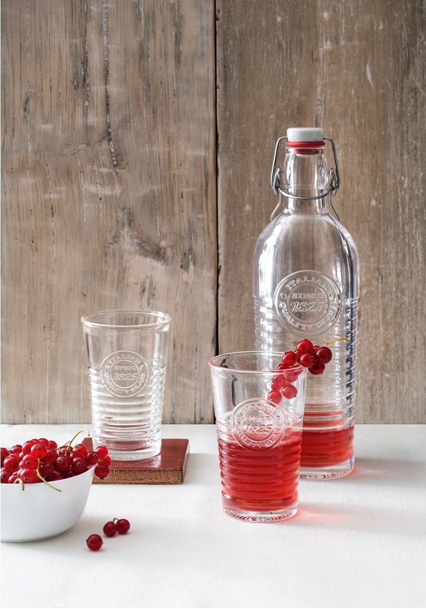 Bormioli Rocco Officina 1825 Vintage Glass Serving Bottle - 1200ml Argon-rinkit