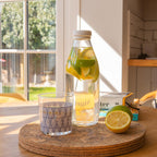 Glass Milk Bottle with Silicone Lid - 1 Litre Argon-rinkit