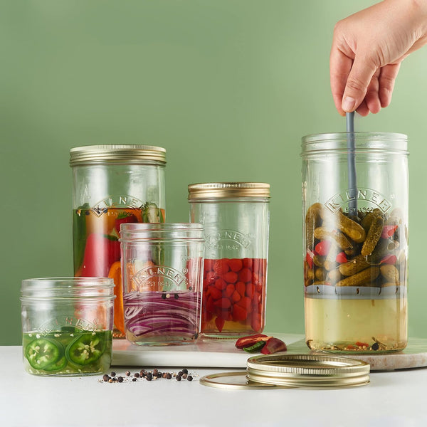 Kilner pickle jar display- happykombucha