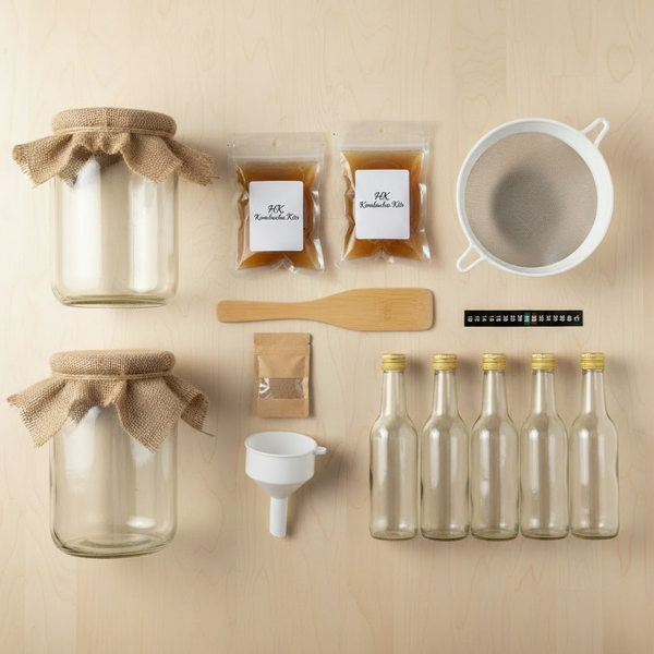 Deluxe Kit with HK logo on SCOBY pouches