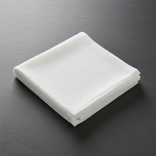 Muslin square on slate