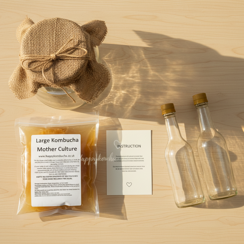 Simple Organic Kombucha Starter Kit - with real bottles