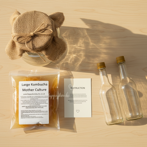 Simple Organic Kombucha Starter Kit - with real bottles
