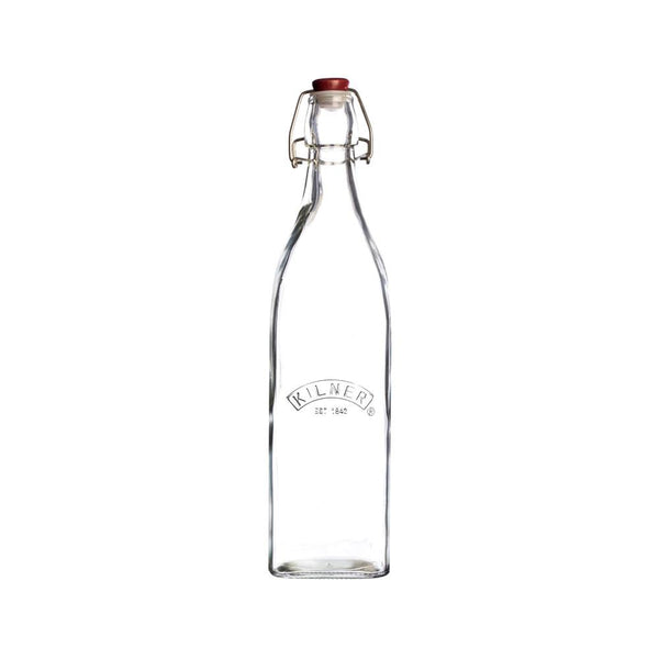 Clip Top Square Bottle 0.55 Litre freeshipping - Happy Kombucha