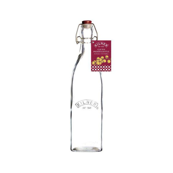 Clip Top Square Bottle 0.55 Litre freeshipping - Happy Kombucha