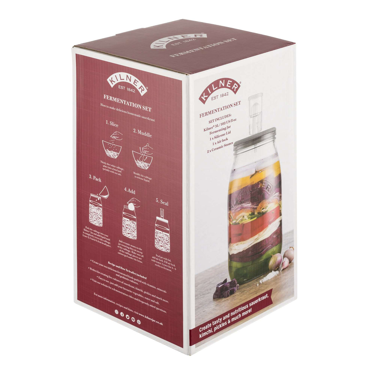 Kilner 3L Sauerkraut Set freeshipping - Happy Kombucha