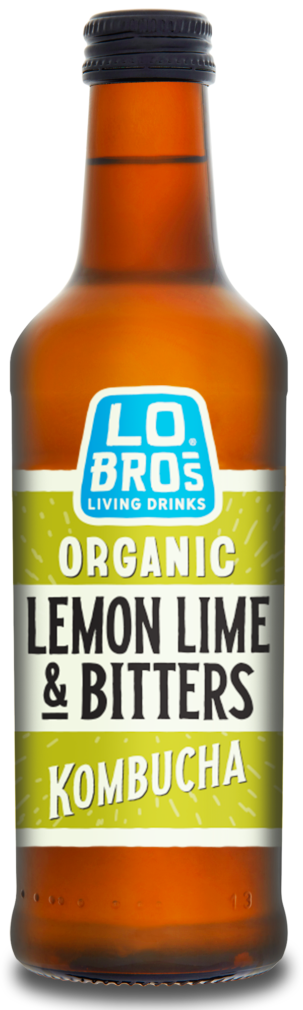 Lo Bros Kombucha Living Soda – Lemon, Lime & Bitters freeshipping - Happy Kombucha