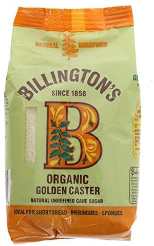 Billingtons Organic Golden granulated/Caster Fairtrade sugar- 500g freeshipping - Happy Kombucha