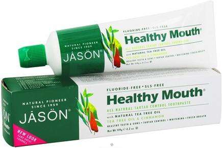 JASON - Toothpaste Healthy Mouth Tea Tree Oil Fluoride-Free - 4 oz ...