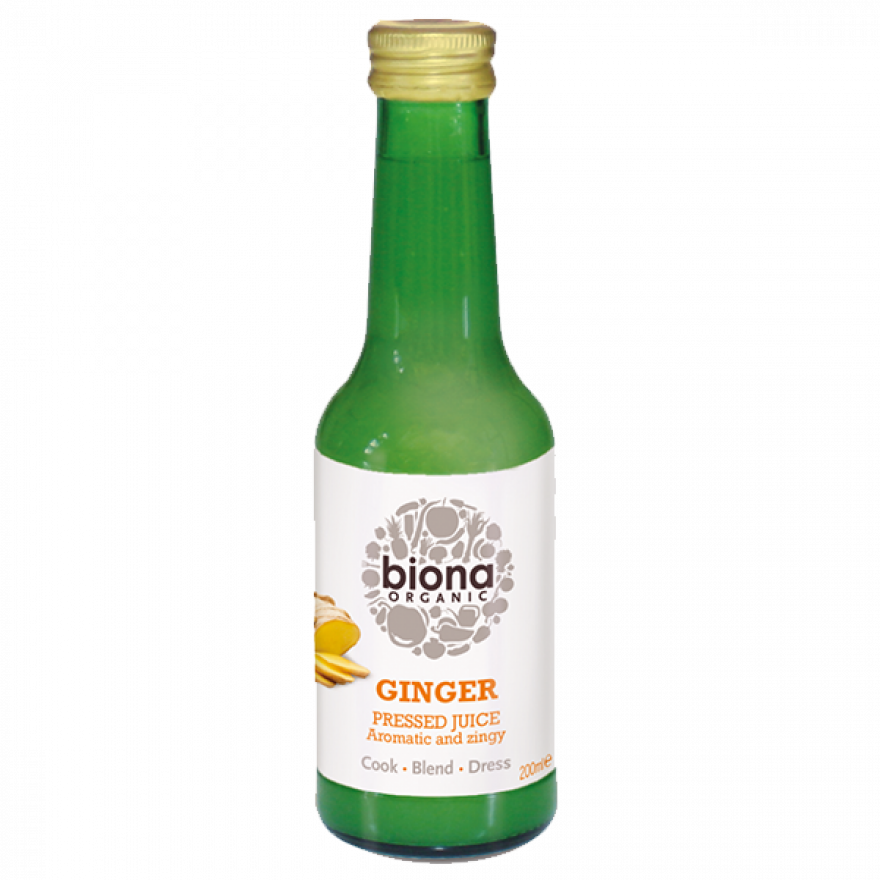 Organic pressed ginger juice-Biona-Ginger juice-200ml-Happykombucha