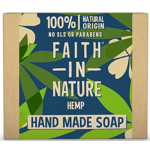 Faith In Nature Pure Vegetable Soap Green tea and Hemp. 100g Bar freeshipping - Happy Kombucha