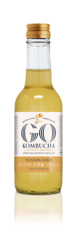 GO! Golden Yunnan tea kombucha 250ml freeshipping - Happy Kombucha
