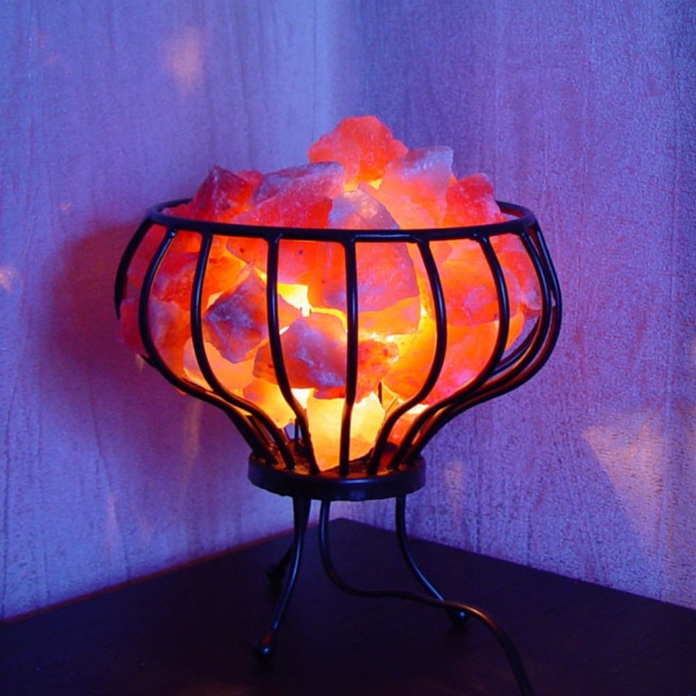 Wire Basket salt lamp health supplies