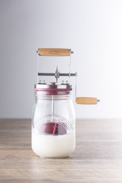 Butter Churner and Dish (kilner)