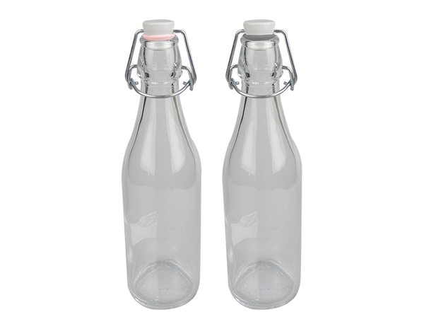 Glass 500ML Swing lid storage bottles.