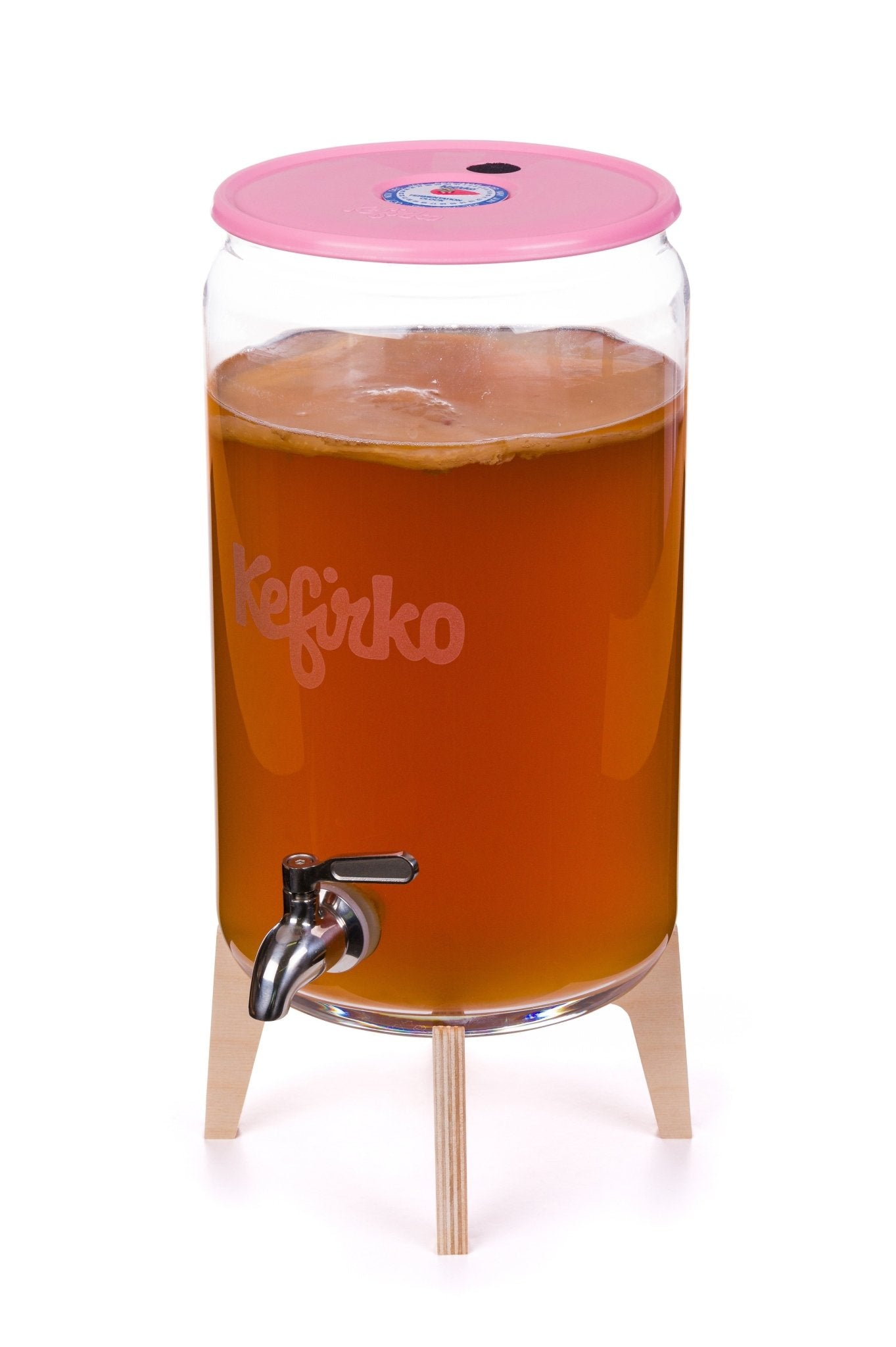 kefirko continuous 7L kombucha jar with stand and tap-happykombucha