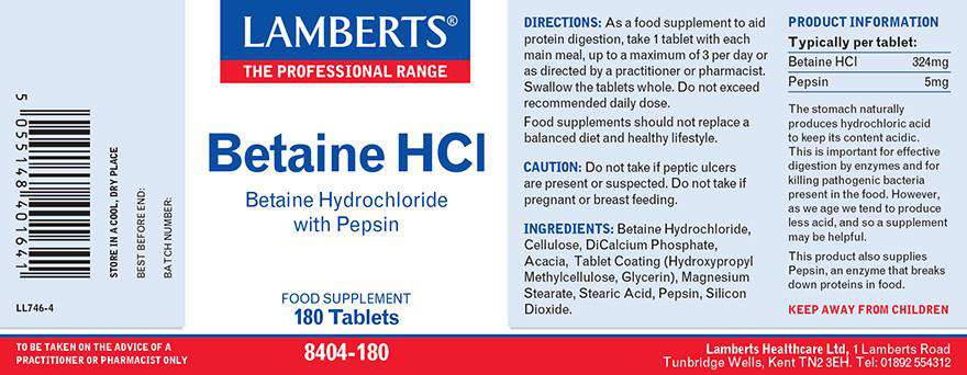 Betaine HCl 324mg /Pepsin 5mg freeshipping - Happy Kombucha