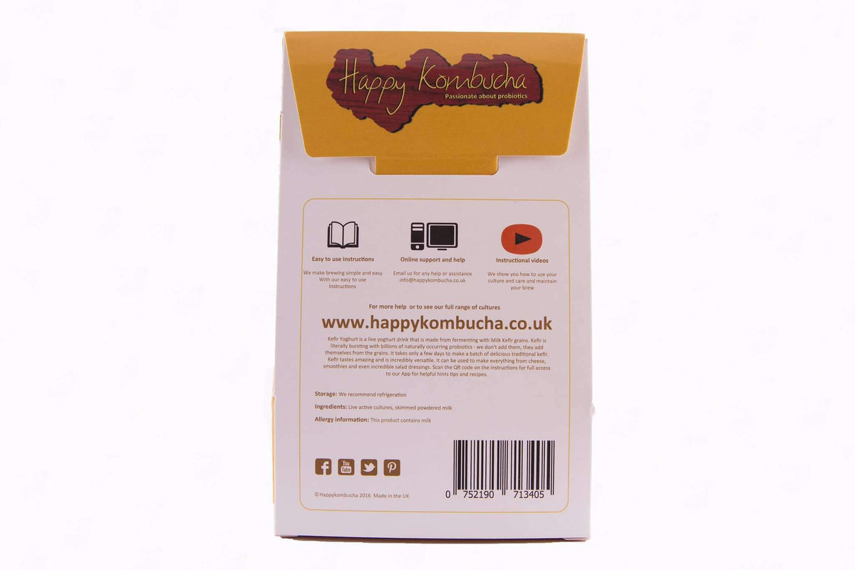 Simple Organic Dehydrated Milk kefir grains gift kit freeshipping - Happy Kombucha
