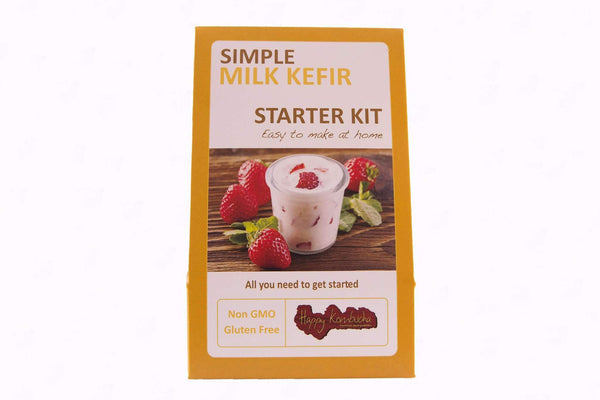 Simple Organic Dehydrated Milk kefir grains gift kit freeshipping - Happy Kombucha