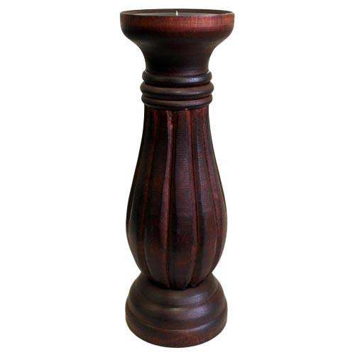Wooden regency style candle stick freeshipping - Happy Kombucha