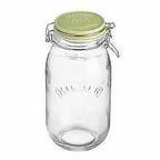 Kilner Round Clip Top Glass Storage Jar with ceramic lid freeshipping - Happy Kombucha