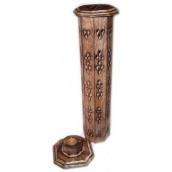Hexagonal Sesham Wood Incense Tower smoke box freeshipping - Happy Kombucha
